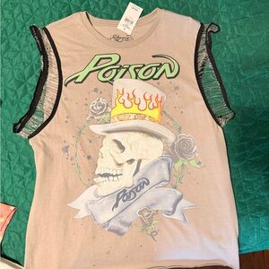 Buckle Graphic Poison Top